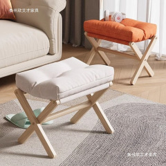 折叠矮凳马扎实木收纳凳换鞋凳搁脚凳子办公室午休脚踏客厅垫脚凳