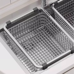 シンク排水バスケットシンク収納ラック 304 ステンレス鋼キッチンシンクディッシュラック新しい収納排水