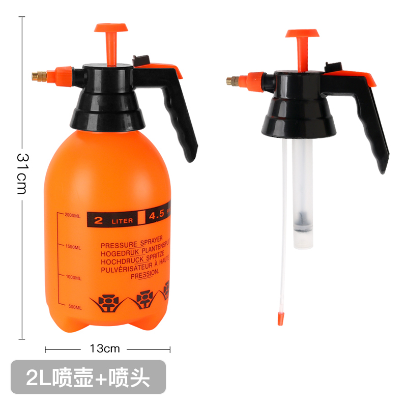 Botella de pulverización manual tipo neumático botella de riego de flores botella de horticultura botella de pulverización de agua limpia y desinfección doméstica botella de pulverización de gran capacidad