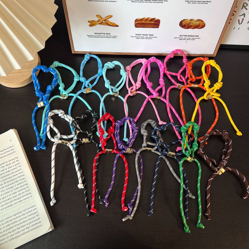 New Handmade Woven Lanyard Ins-Style Accessory Keychain Dopamine Decoration Accessory Phone Charm