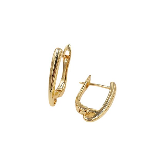 copper golden earrings