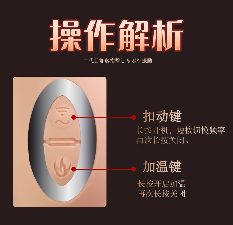 Jiuai Telescopic Vibrator for Women, 26cm ABS Body, Electric Control, Flesh Tone — detail image 28