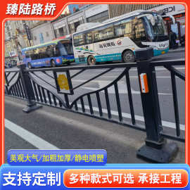 市政道路铸铁复古中式市政道路隔离栏杆文化护栏景观桥梁异型护栏
