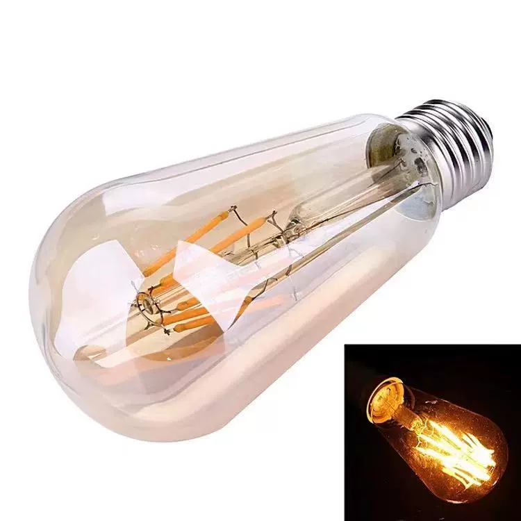 LED-лампочка, ретро-пустышка, 4W/6W/8W, E27, с винтовым цоколем