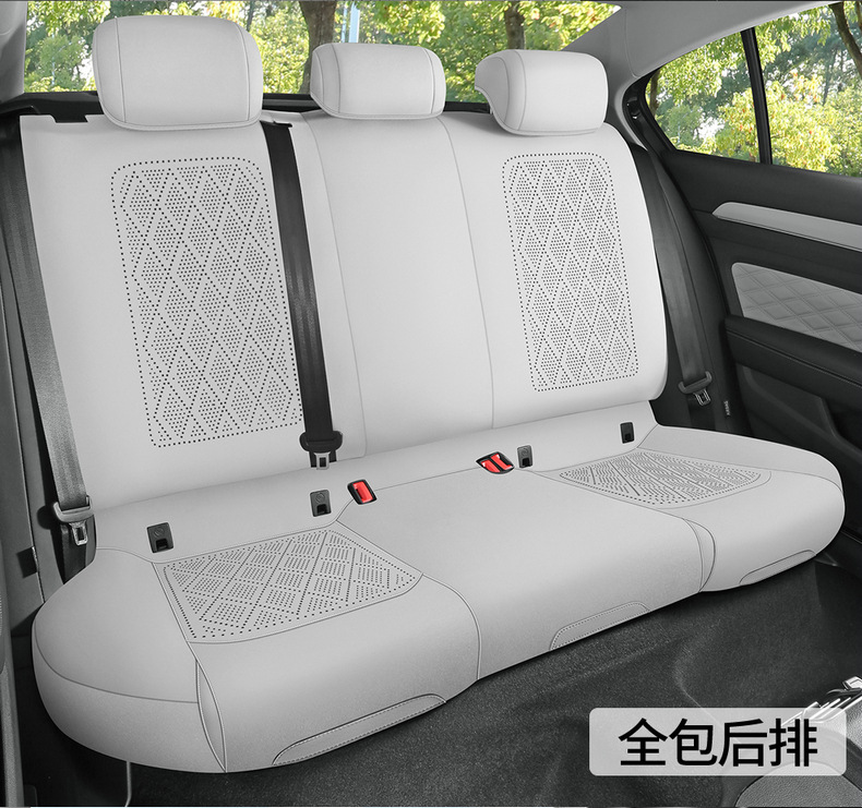 Suitable for Volkswagen Sagitar Car Seat Cover, Four-Season Universal Suede Leather Seat Cushion Cover, Ventilated Seat Cushion, Car Seat Cover