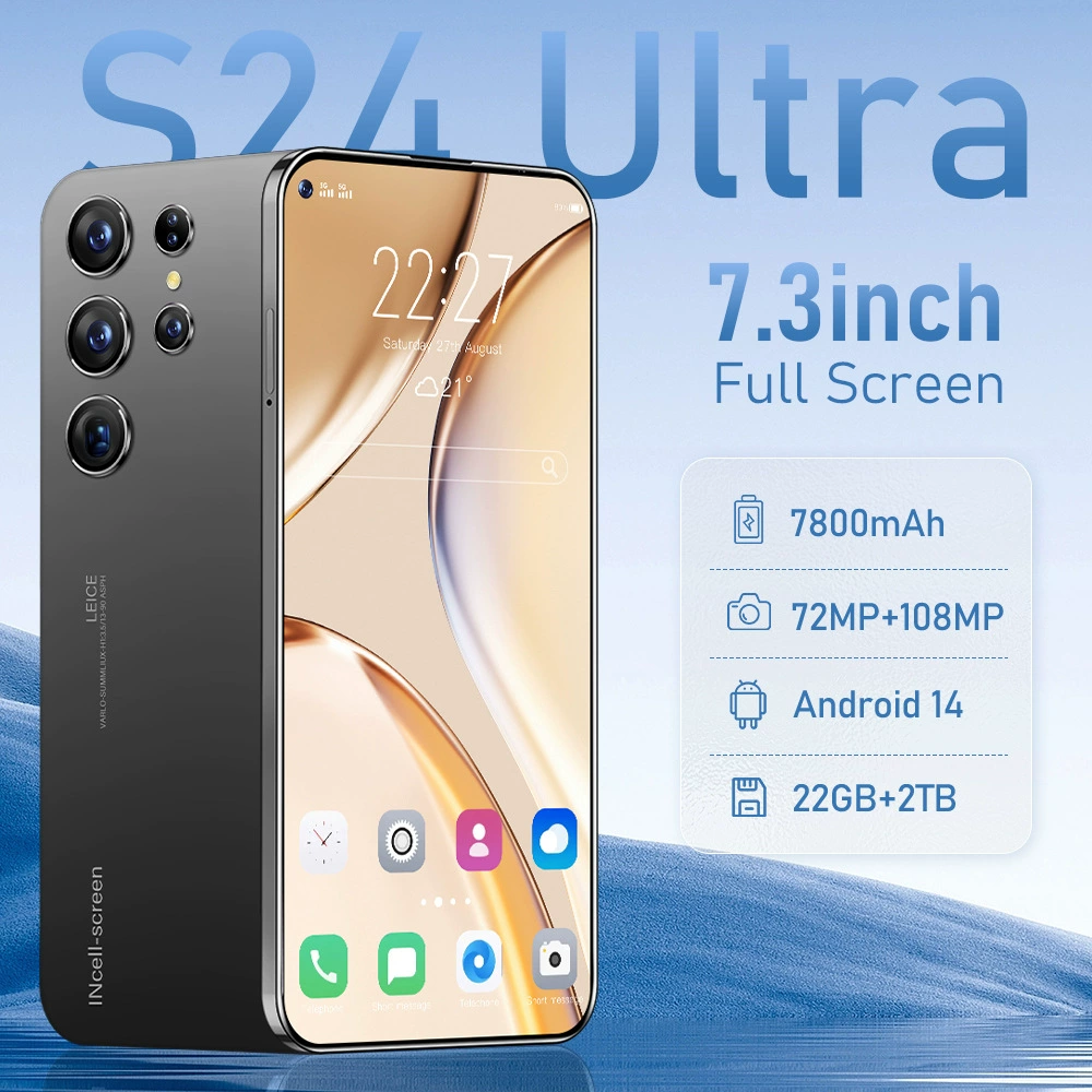 Смартфон S24 Ultra для внешней торговли, универсальный, оптовый производитель, поддержка изготовления по запросу
