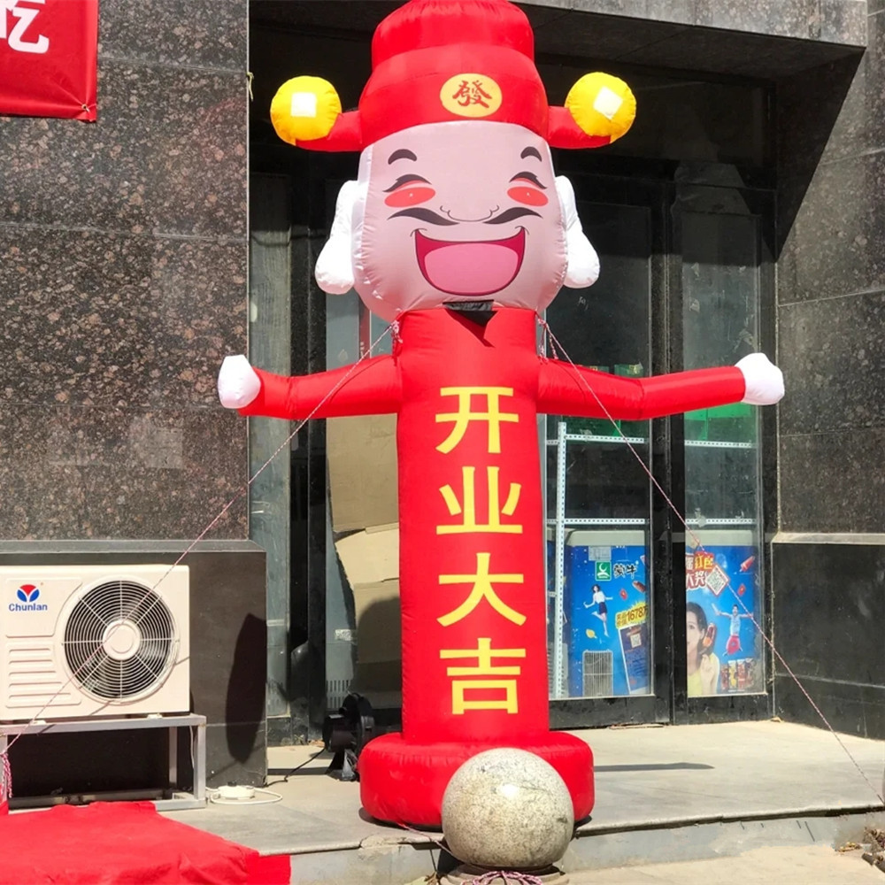 气球拱门充气爷招手小丑气模人摆手开业庆典广告制作手气模人