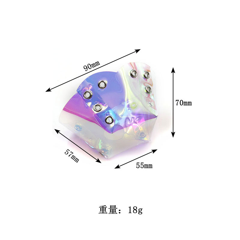 PVC镭射幻彩溜冰鞋脚趾帽溜冰鞋头保护套护具皮套