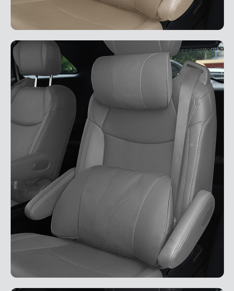 Suitable for Xpeng G6/G9/P5/P7/X9/M03 Headrest and Lumbar Support Car Seat Breathable Soft Neck Pillow