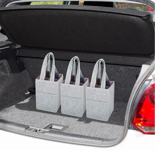 Felt Non-Woven Wine Bag, Environmentally Friendly and Simple Supermarket Shopping Tote Bag, Wine Bag Transportation, Magical Gift Packaging Bag