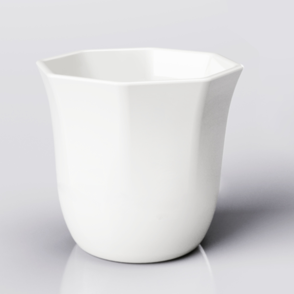Taza de cerámica latte taza de café sucia taza de café creativa de alto valor visual taza de café de mano taza octogonal 280ml