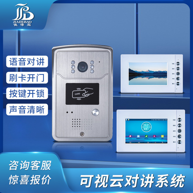 Building Video Intercom Access Control Equipment Set New Residential Unit Home Building Intercom Smart Video Doorbell