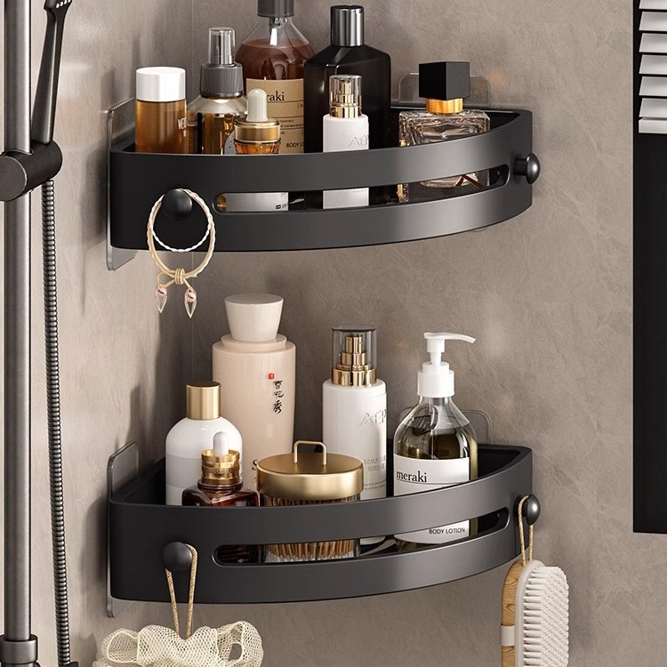 Bathroom Triangle Storage Rack Bathroom Storage Rack Bathroom Toilet Storage Rack Punch-Free Storage Rack Towel Rack