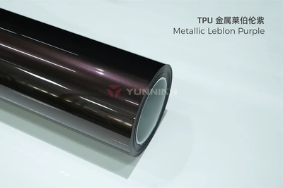 change film, full car wrap, Auto Color Change Film - tpu-metal-leiburon-purple-15215m