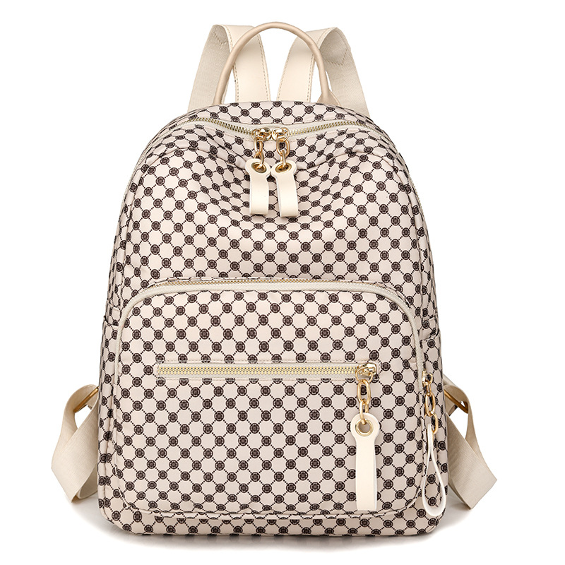 Venta al por mayor transfronteriza 2024 nueva mochila de cuero suave para mujer retro europea y americana