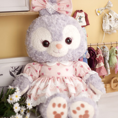 星黛露大號娃衣M號粉大愛心連衣裙Stella芭蕾兔毛絨公仔玩具衣服