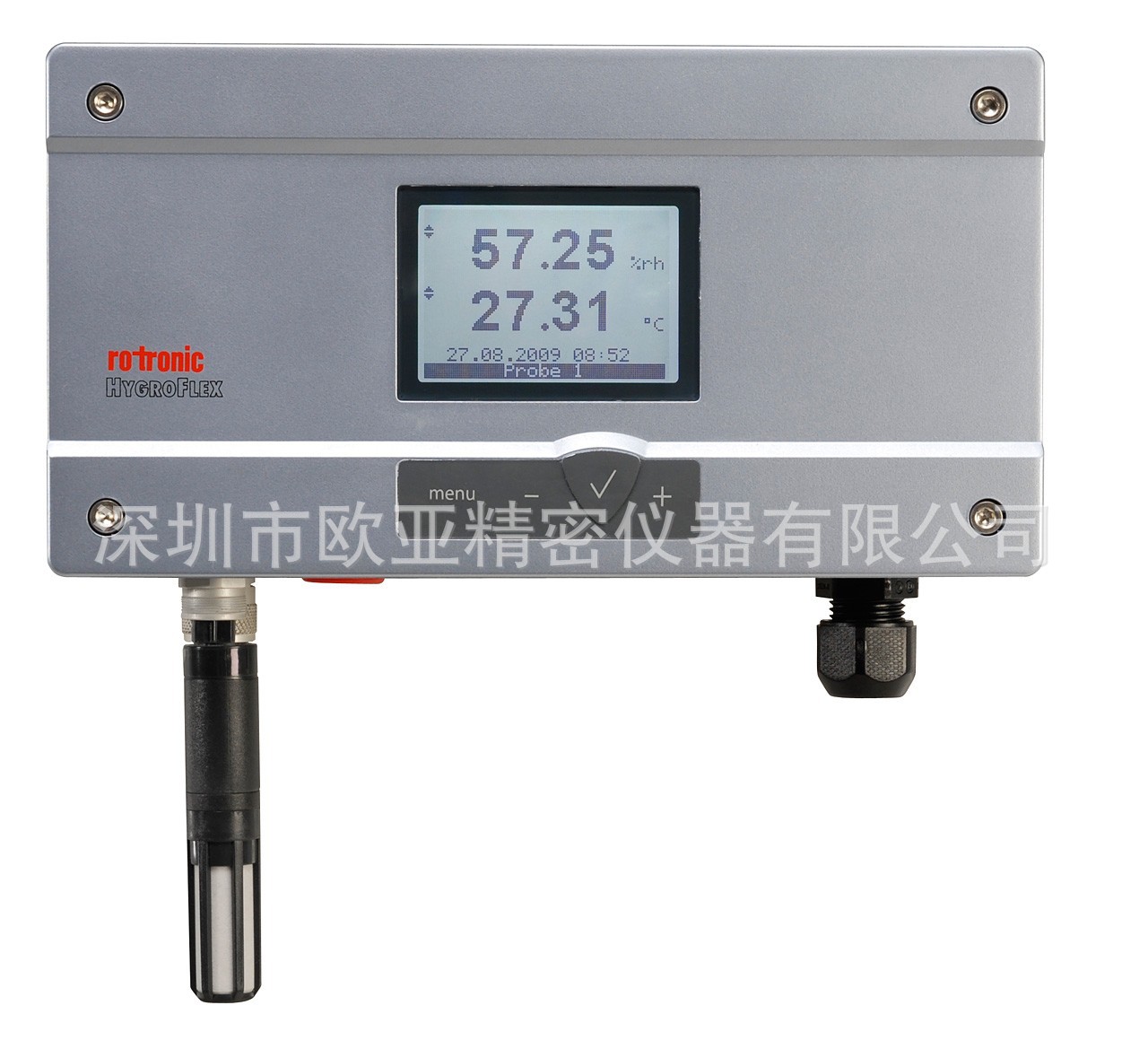 瑞士rotronic HF832-D1BA3/9 温湿度变送器 工业级双通道 带显示