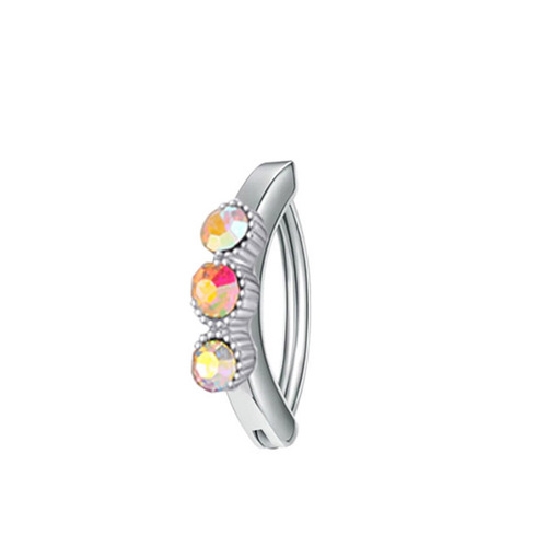 New Fashionable Hot Selling New Style Belly Button Piercing Stainless Steel Zircon Butterfly Men's Belly Ring Piercing Jewelry 