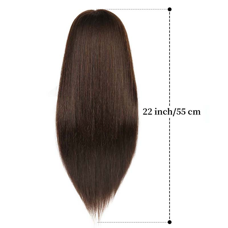 Perruca de cabello real, ejercicio de maquillaje de trenzado, aprendiz de maquillaje, maquillaje sin maquillaje, enseñanza directa de fábrica