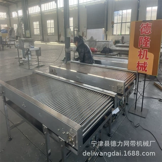 托盘输送线载重型辊道输送机工装板运输传送带双排链运输设备