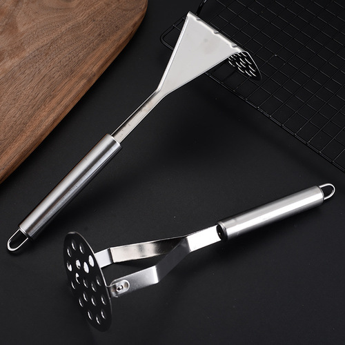 Creative stainless steel potato masher household kitchen small tool set garlic sweet potato pumpkin crushing masher