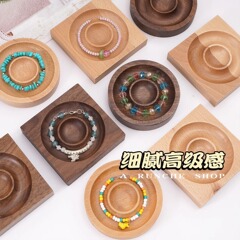 Xiao 無垢材ブレスレットディスプレイプレート手作り diy ジュエリーツールプレート収納プレートジュエリークリスタルプレートジュエリートレイ