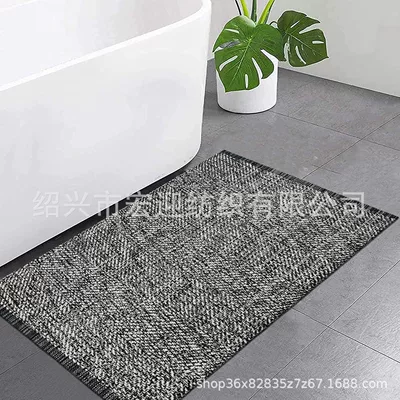 cross-border foreign trade twill multi-colored | Avtomobil döşəmə paspasları - diagonal-black-trim-60x90cm