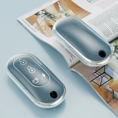 Electric vehicle key cover shell Energy version m6/e6/q1 electric car - a-paragraph-gray-blue