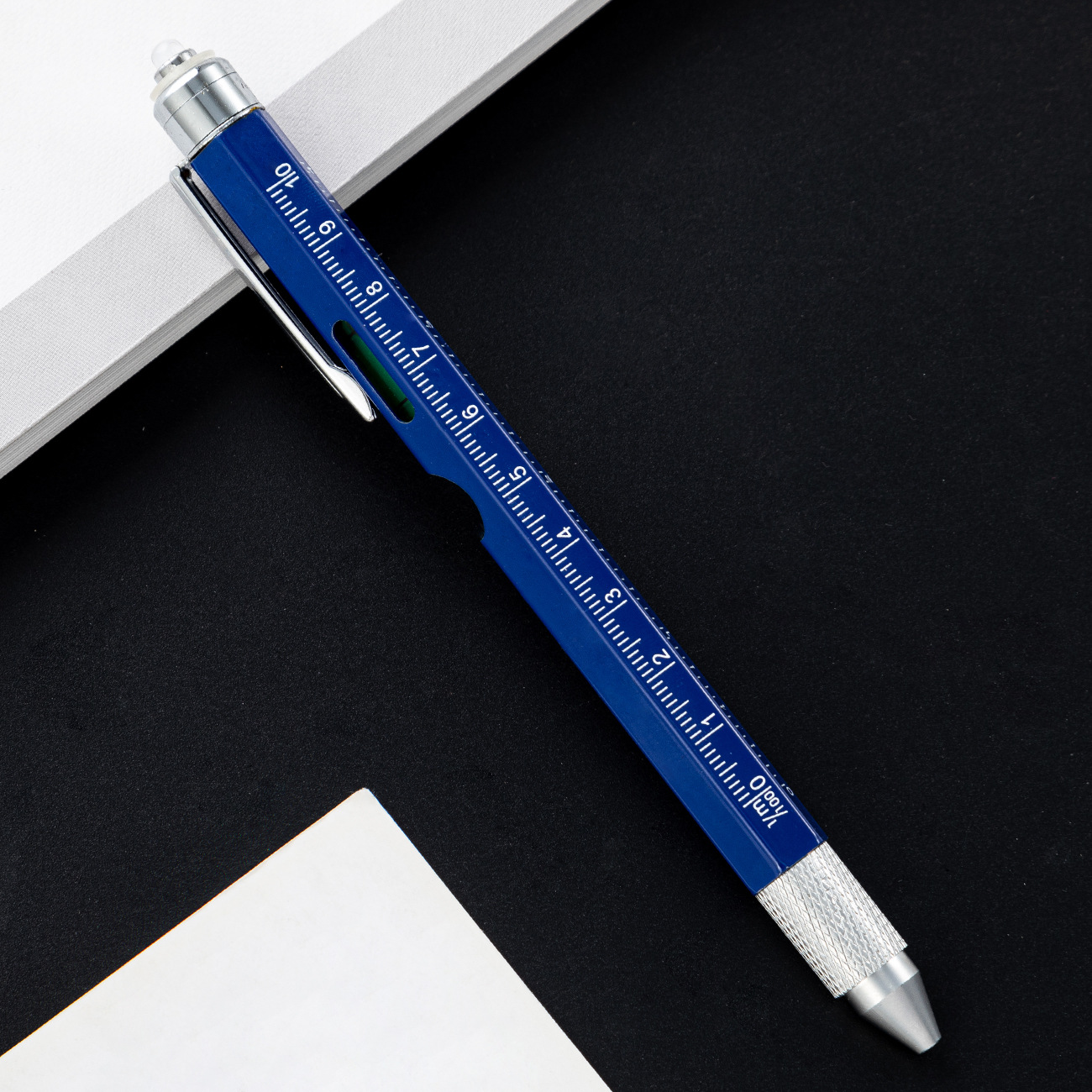 Bolígrafo multifunción con luz destornillador siete en uno nivel escala pantalla táctil bolígrafo capacitivo bolígrafo de metal