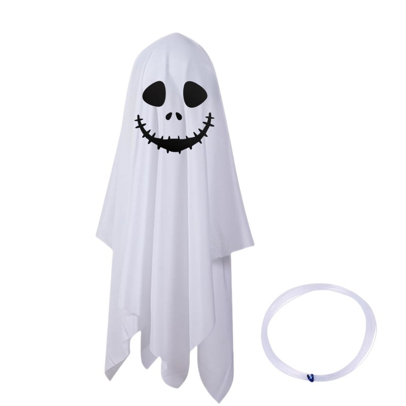 ハロウィン装飾ゴーストペンダント白い布ゴーストペンダント屋外パーティー装飾フロント廊下中庭小道具アレンジメント|undefined