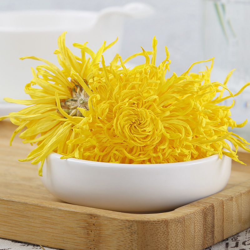Bulk wholesale large-flowered Huangshan golden silk chrysanthemum, direct supply loose new golden silk chrysanthemum, Huoyuan golden chrysanthemum tea