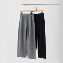 宽松休闲弯刀裤女2025秋冬新款百搭显瘦直筒裤慵懒风空气层阔腿裤