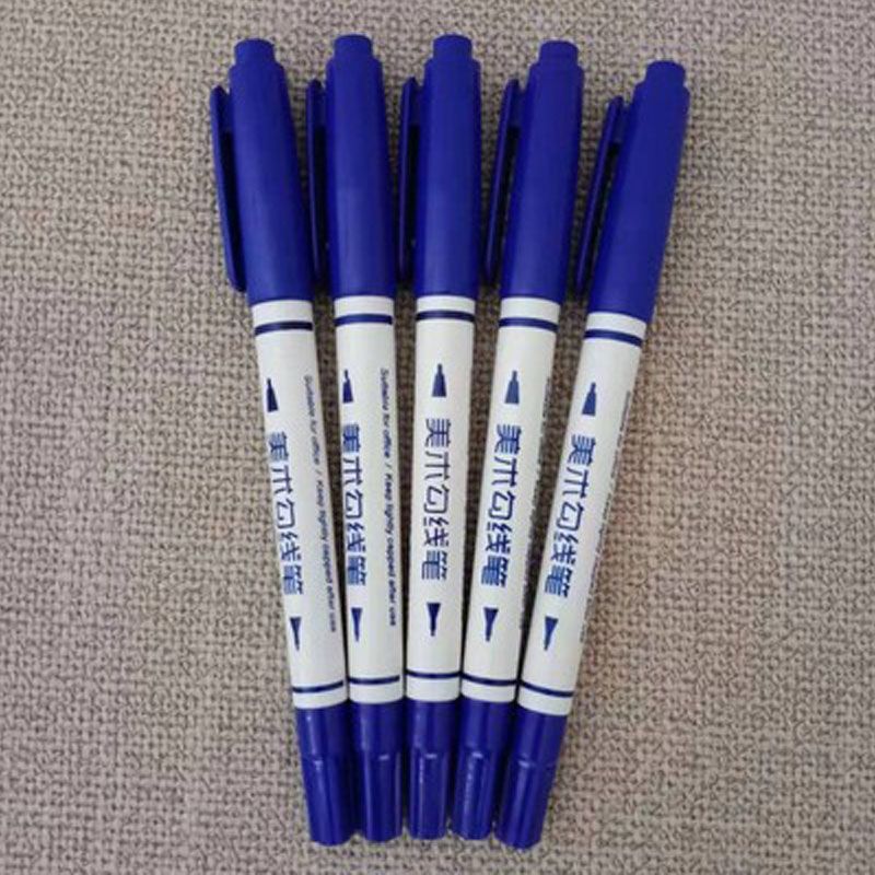 高品質大容量水性マーカーペン小双頭水性美術線筆絵画専用バラ卸売り|undefined