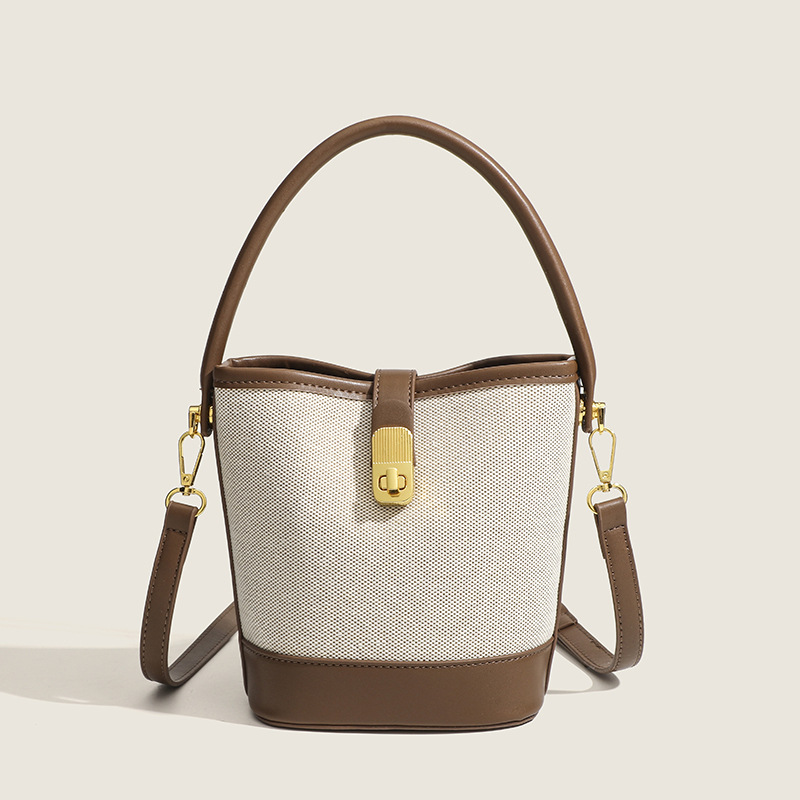 Cross-border bags women's bag 2024 new Korean version quality trendy bucket bag canvas bag crossbody bag factory direct sale
