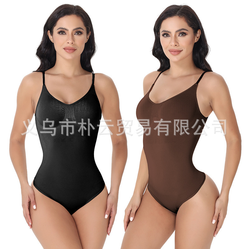 Foreign Trade Tight-Fitting Bottom Buckle Body-Shaping Jumpsuit Seamless Waist-Lifting Hip-Shaping Intimates Elastic Slim-Fitting Clothing for Women Foreign Trade Tight-Fitting Bottom Buckle Body-Shaping Jumpsuit Seamless Waist-Lifting Hip-Shaping Intimates Elastic Slim-Fitting Clothing for Women