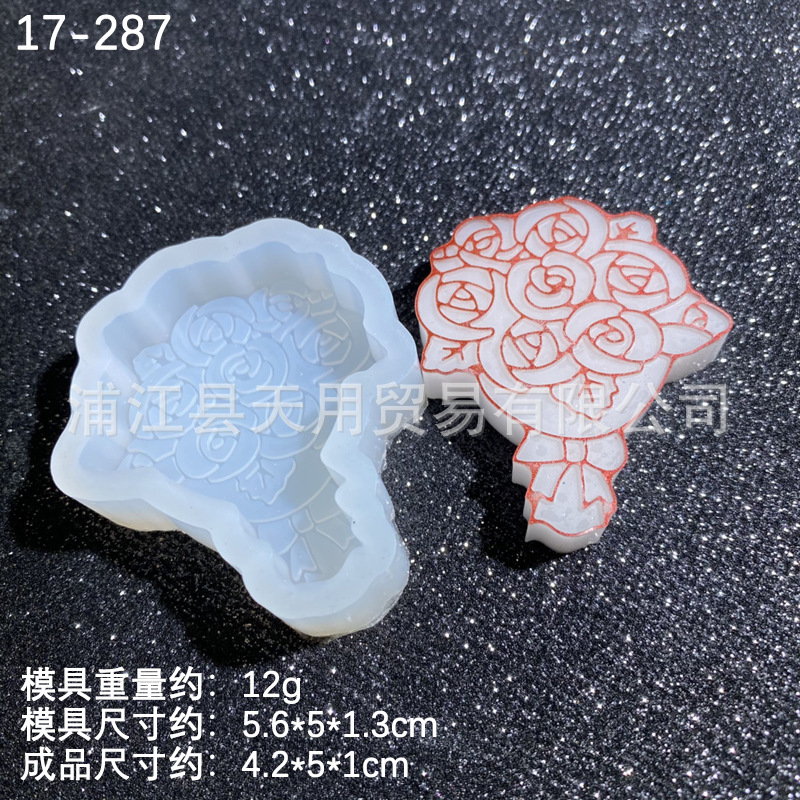 Rose Tulip flor de cerezo ramo girasol modelado molde de silicona epoxi molde de yeso molde de aromaterapia
