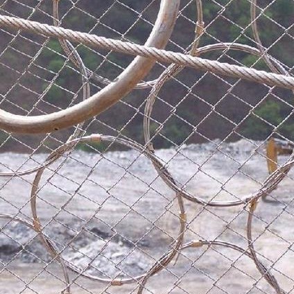 山体滑坡网护坡固土防护网斜坡落石拦截主动被动钢丝网边坡防护网