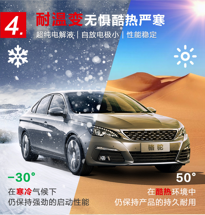Camel Battery 12V45Ah Suitable for Changan Van Wuling Hongguang S Car Original Battery Car Wholesale