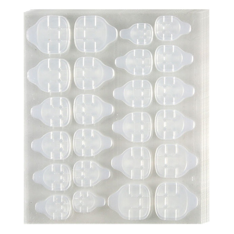 Ultra-thin jelly gum yellow gum 3MM nail stickers high viscosity fake nails double-sided wearable nail stickers durable wholesale