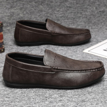 豆豆鞋2025春秋男鞋商务休闲鞋透气皮鞋轻男豆豆鞋爸爸鞋时尚鞋男