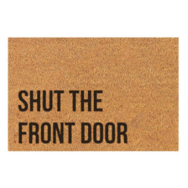 shut door