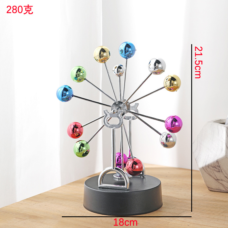 Ornamento caótico máquina de movimiento perpetuo Newton balancador billar de escritorio decoración del hogar silencioso