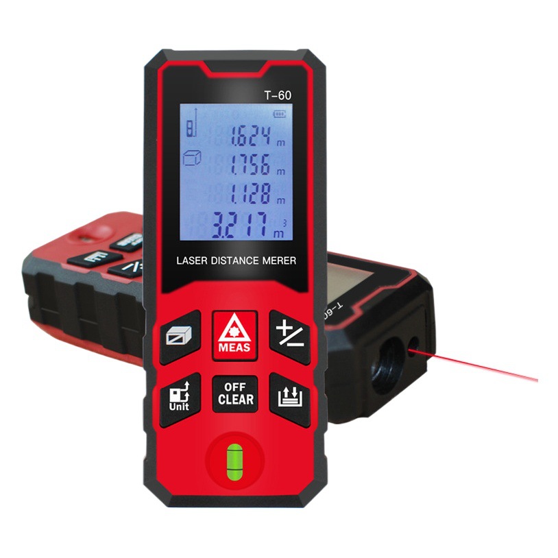 Directo de fábrica entrega de 48 horas pantalla grande Inglés broadcast handheld telémetro láser de alta precisión