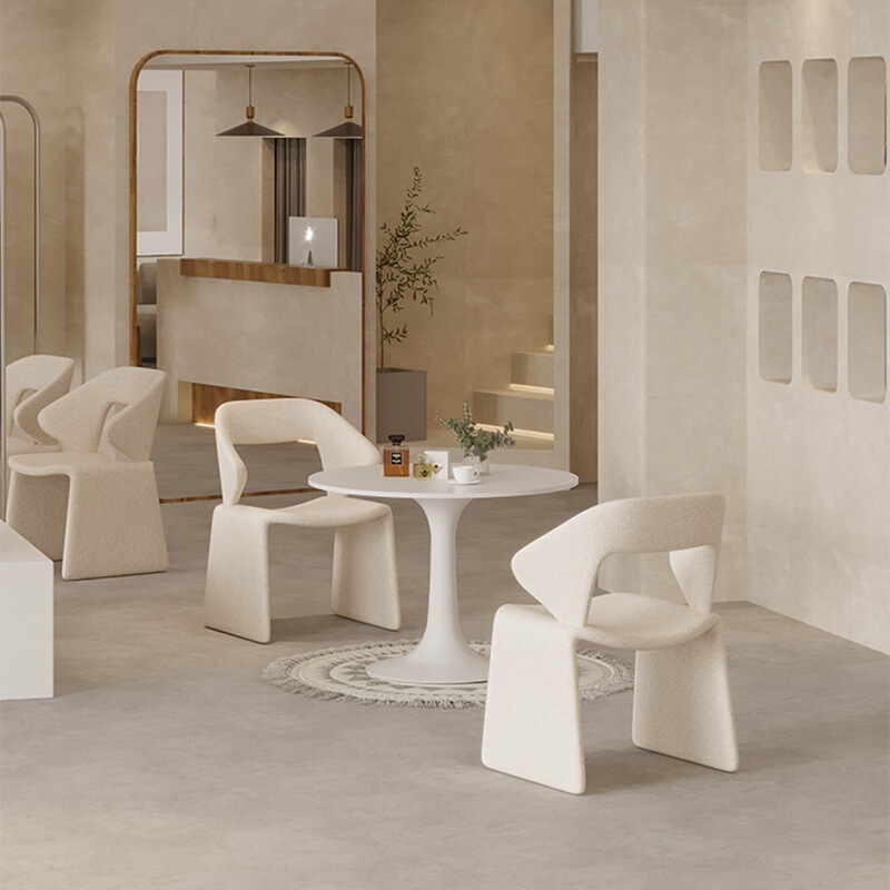 Internet Celebrity Light Luxury Dining Chair Negotiation Reception Table and Chair Combination One Table and Two Chairs Makeup Chair Single Sofa Rest Area Single Chair
