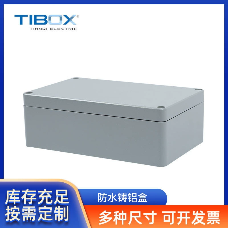 В наличии оптом открытый водонепроницаемый литой алюминиевый ящик 260x160x90 литой алюминиевый корпус рельса транзита добычи распределительная коробка
