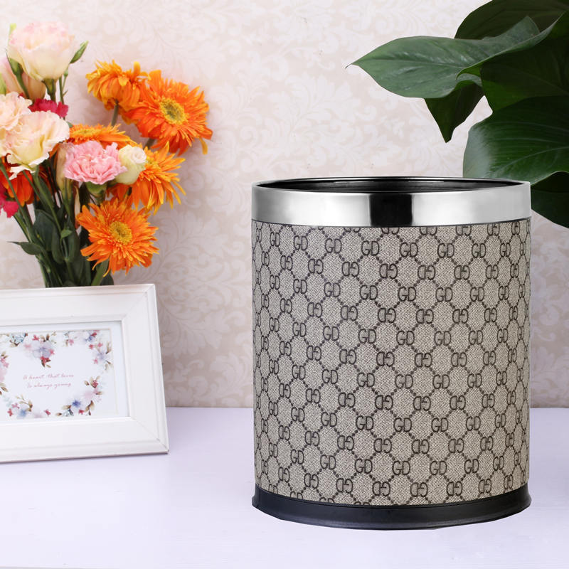 酒店專用垃圾桶酒店客房KTV紙簍圓形無蓋辦公室阻燃賓館亞馬遜