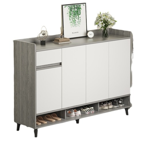 Solid wood shoe cabinet home door dustproof indoor entrance cabinet living room balcony aisle elevator locker shoe rack cabinet