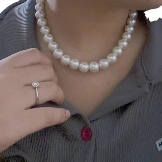 Freshwater pearl chain vintage imitation pearl necklace for mother clavicle necklace live broadcast gift stall gift wholesale