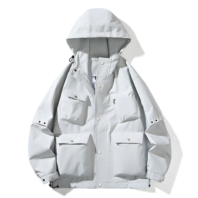 Ropa de pareja, ropa de montaña a prueba de viento de una sola capa, ropa de montaña a prueba de agua, ropa de pesca transpirable y resistente al desgaste, chaqueta para hombres