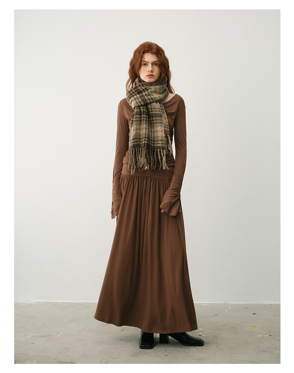 Damen Schal Aus Kaschmir-imitat Im Retro-design Für Den Winter_voghion.com